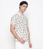 Men Printed 100% Kora Cotton Polo T-shirt | Regular Fit