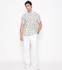 Men Printed 100% Kora Cotton Polo T-shirt | Regular Fit