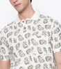Men Printed 100% Kora Cotton Polo T-shirt | Regular Fit