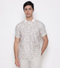 Men Printed 100% Kora Cotton Polo T-shirt | Regular Fit | Abstract 4