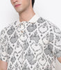 Men Printed 100% Kora Cotton Polo T-shirt | Regular Fit | Black