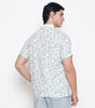 Men Printed 100% Kora Cotton Polo T-shirt | Regular Fit | Green Printed