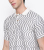 Men Printed 100% Kora Cotton Polo T-shirt | Regular Fit | Abstract 1