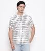 Men Printed 100% Kora Cotton Polo T-shirt | Regular Fit | Black Dot Design
