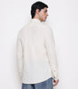 Men Solid 100% Kora Cotton Regular Fit Shirt | Pure Cotton | Cream