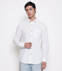Men Solid 100% Kora Cotton Regular Fit Shirt | Pure Cotton | White