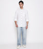 Men Solid 100% Kora Cotton Regular Fit Shirt | Pure Cotton | White