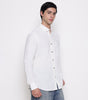 Men Solid 100% Kora Cotton Regular Fit Shirt | Pure Cotton | Pure White